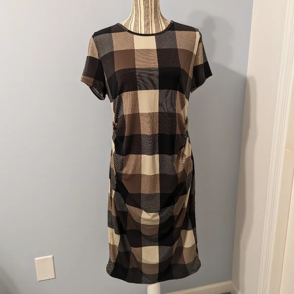 My Bump Women's Maternity Bodycon Causual Short Sleeve Mama Dress - Picture 2 of 5